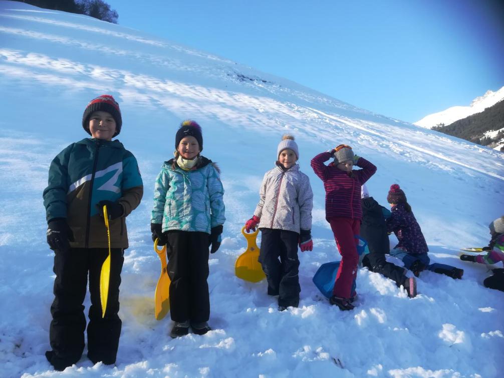 Rutschen im Schnee