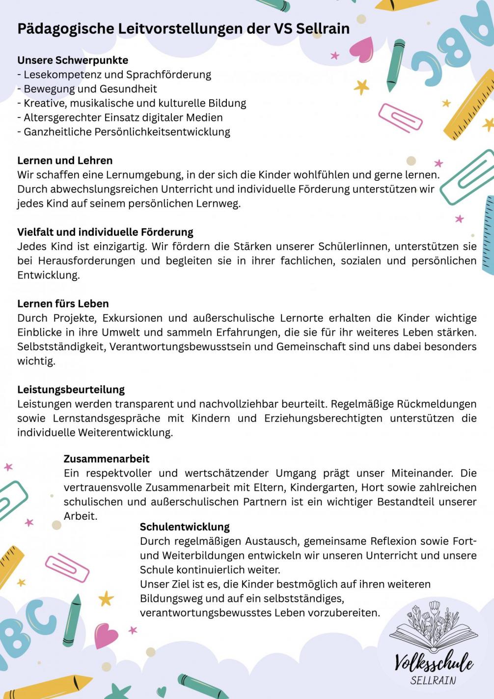Pädagogische Leitvorstellungen